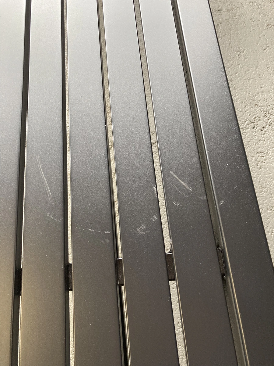 Vevi bänk svart - 200x41 cm