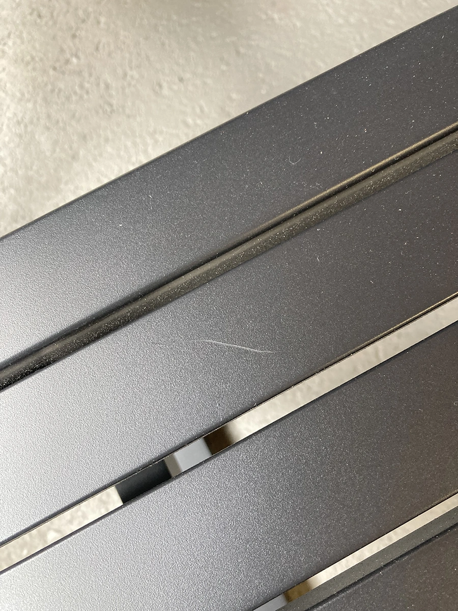 Vevi bänk svart - 200x41 cm