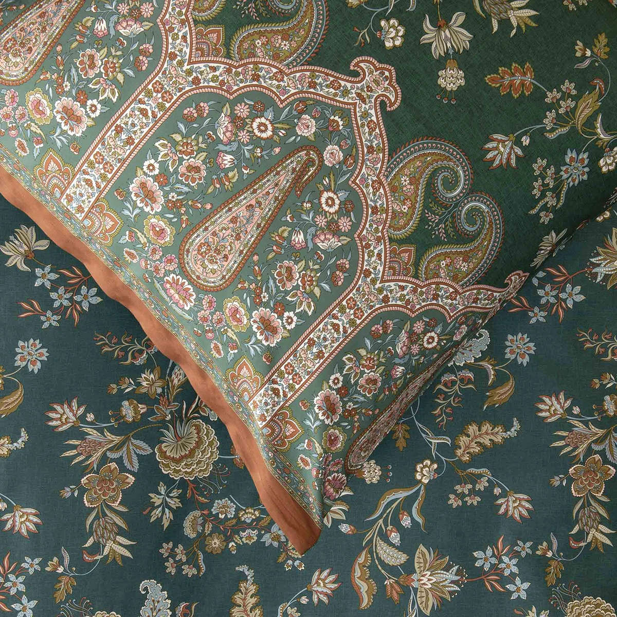 Bassetti örngott Indian Roses V1 grön - 50x60 cm