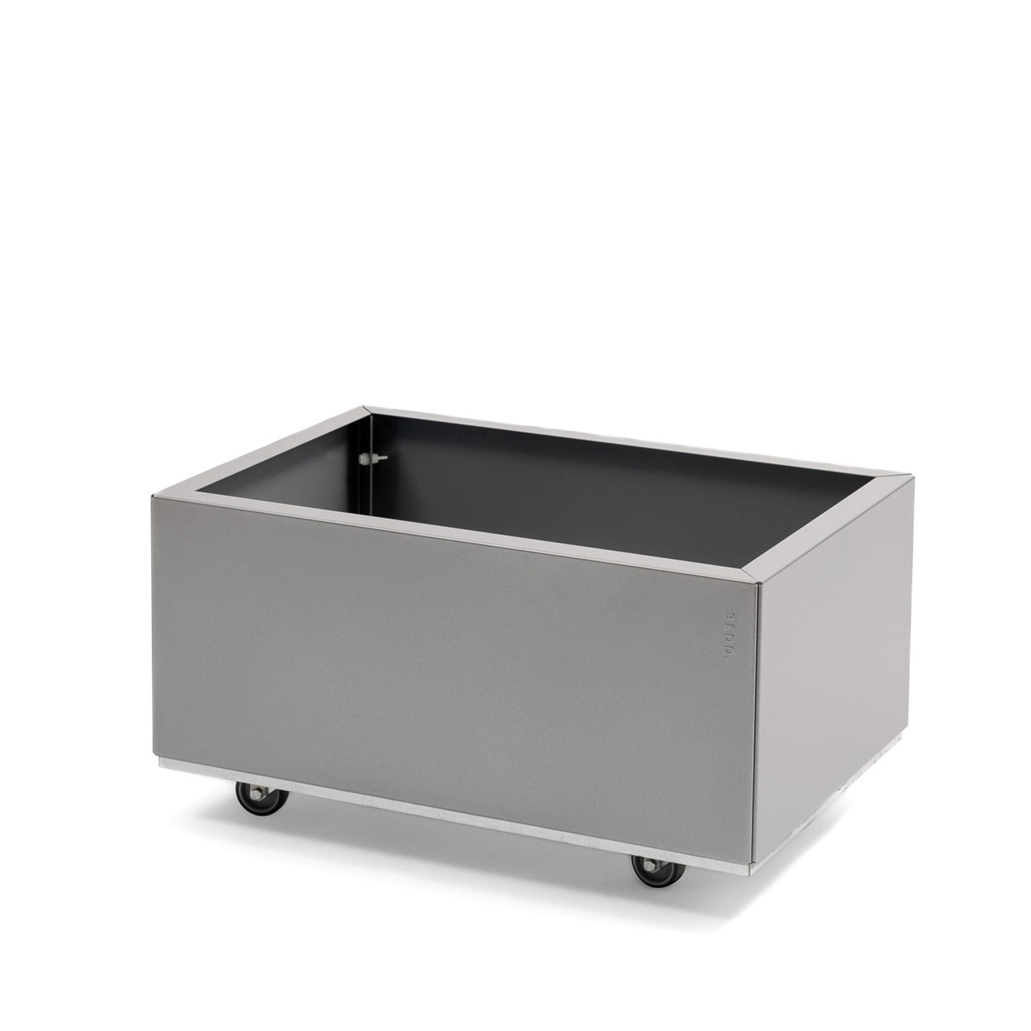 BEDD odlingslåda med ben/hjul - Grå, 60x40xH25 cm