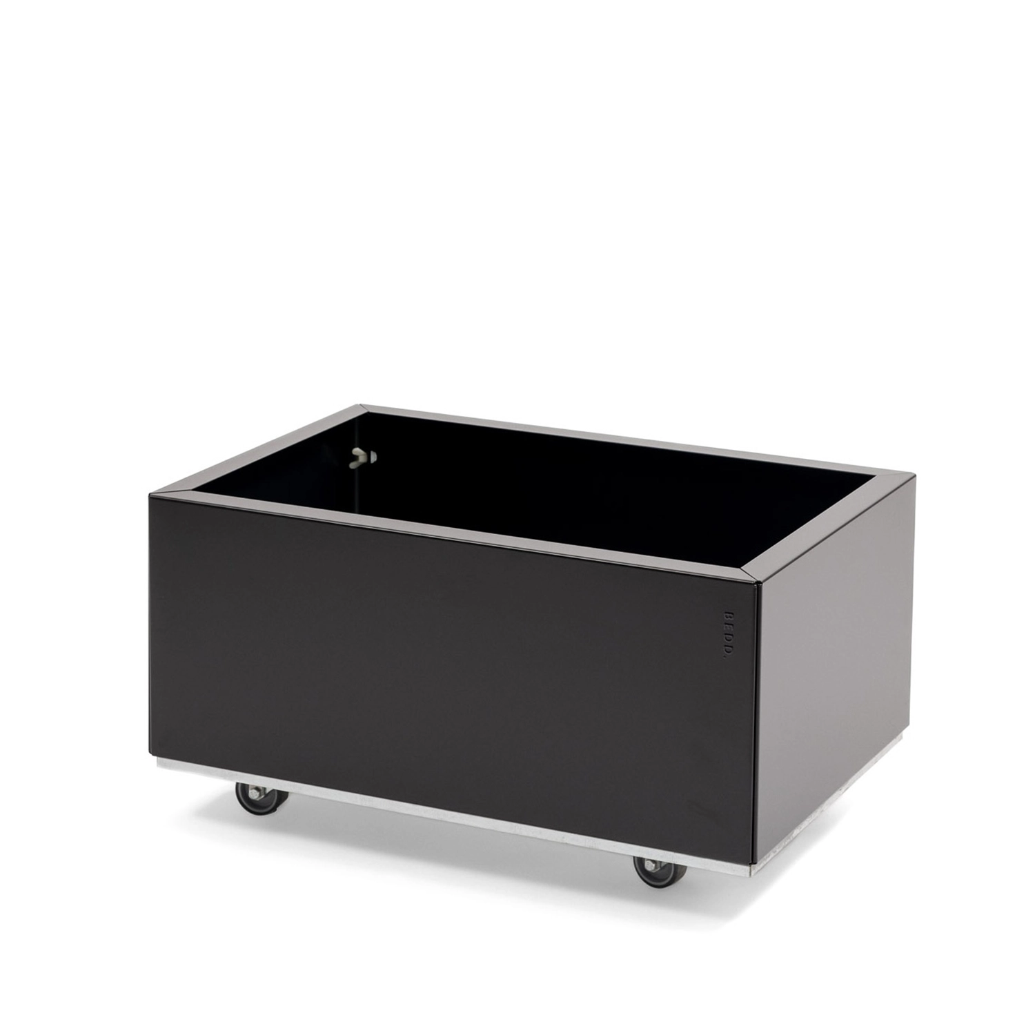 BEDD odlingslåda med ben/hjul - Svart, 60x40xH25 cm