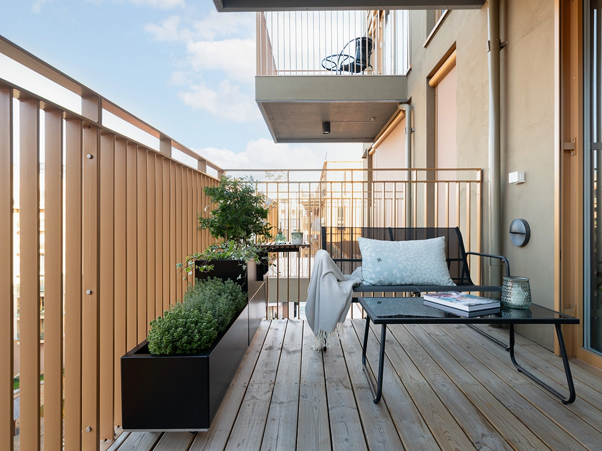 BEDD odlingslåda med ben/hjul - Svart, 60x40xH25 cm