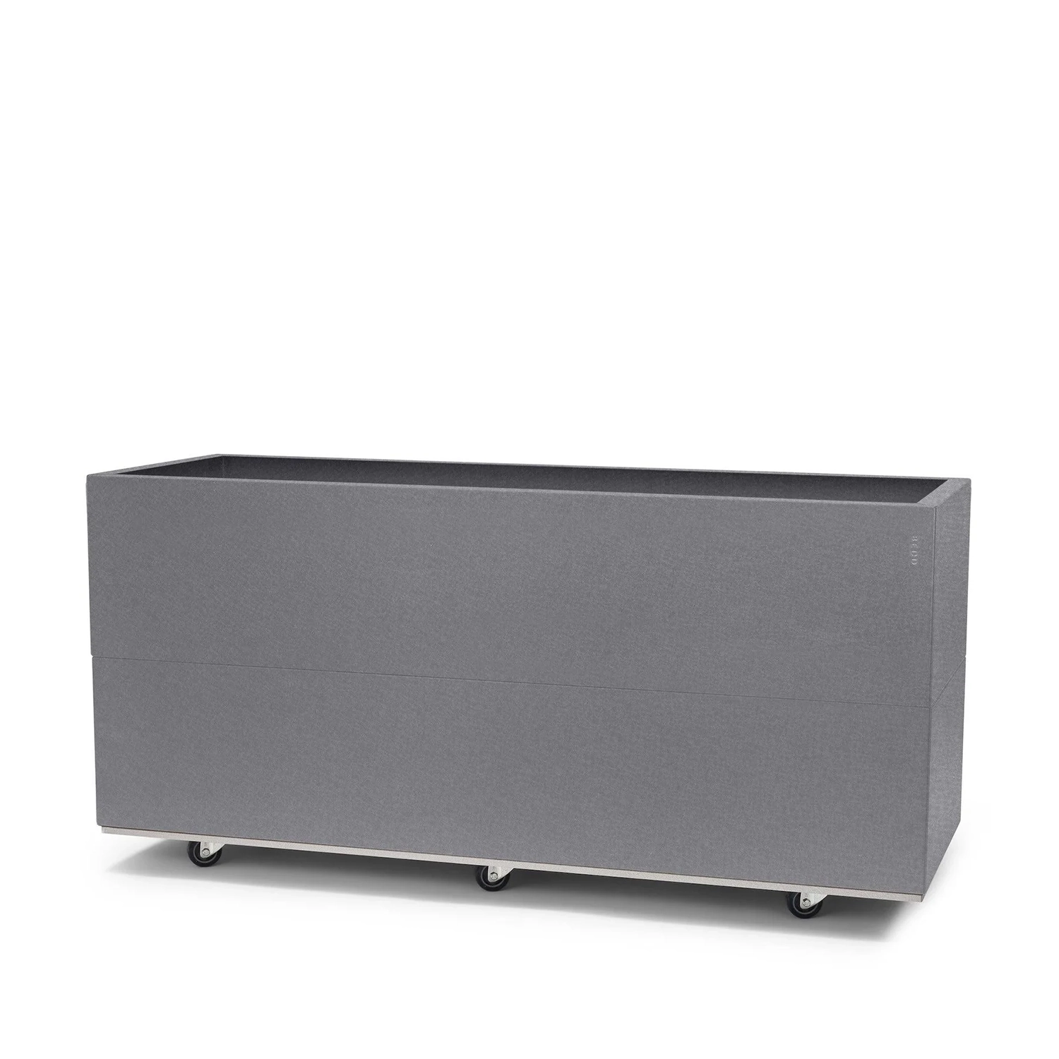 BEDD odlingslåda med hjul/ben - grå, 120x60x50 cm