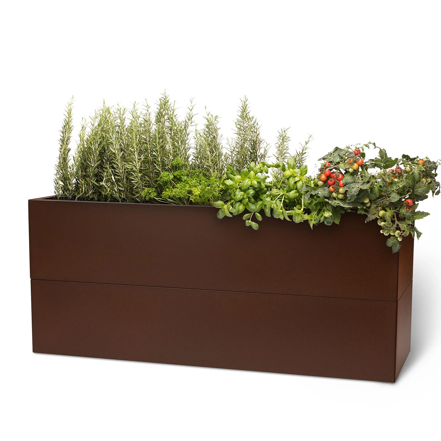 BEDD odlingslåda - rostlack, 120x60x50 cm