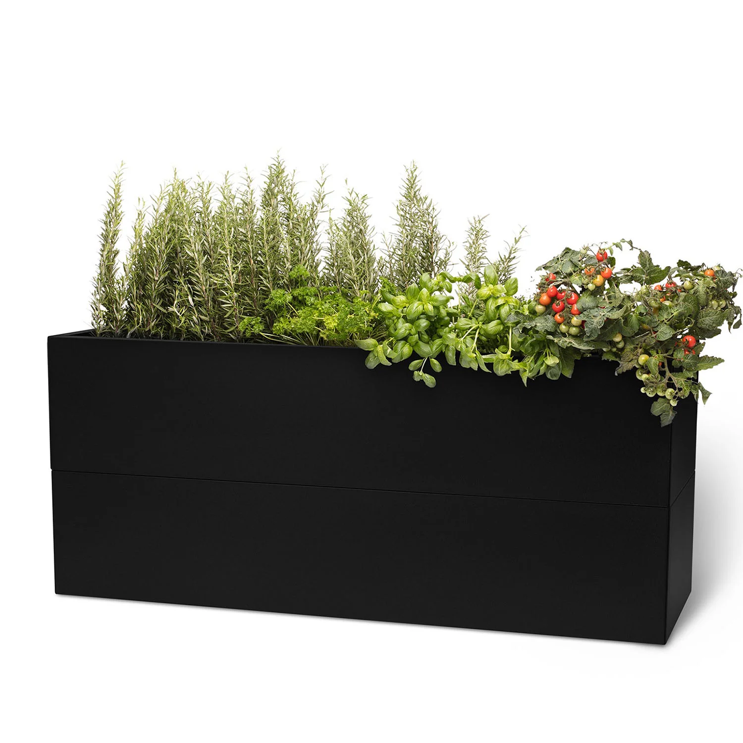 BEDD odlingslåda - svartlack, 120x60x50 cm