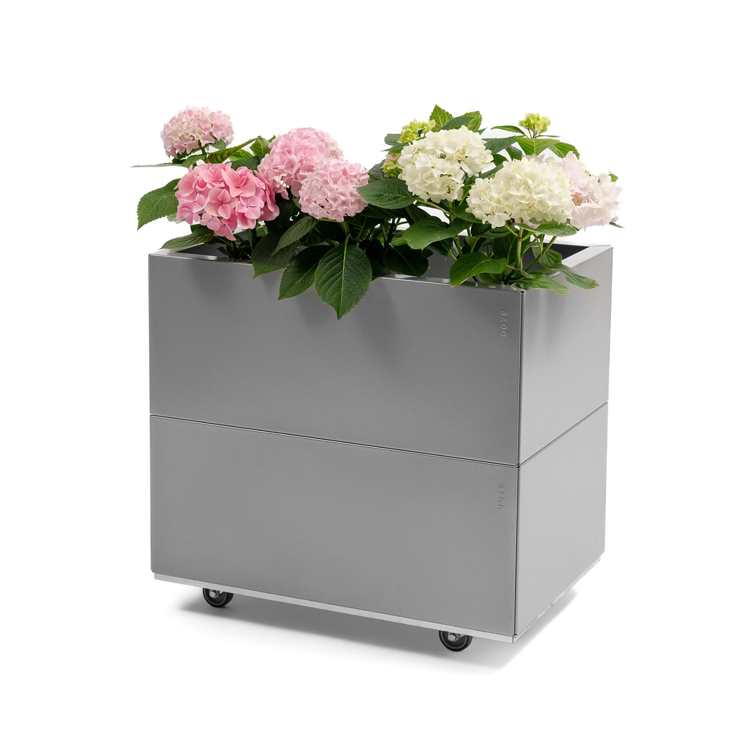 BEDD odlingslåda med ben/hjul - Grå, 60x40xH50 cm