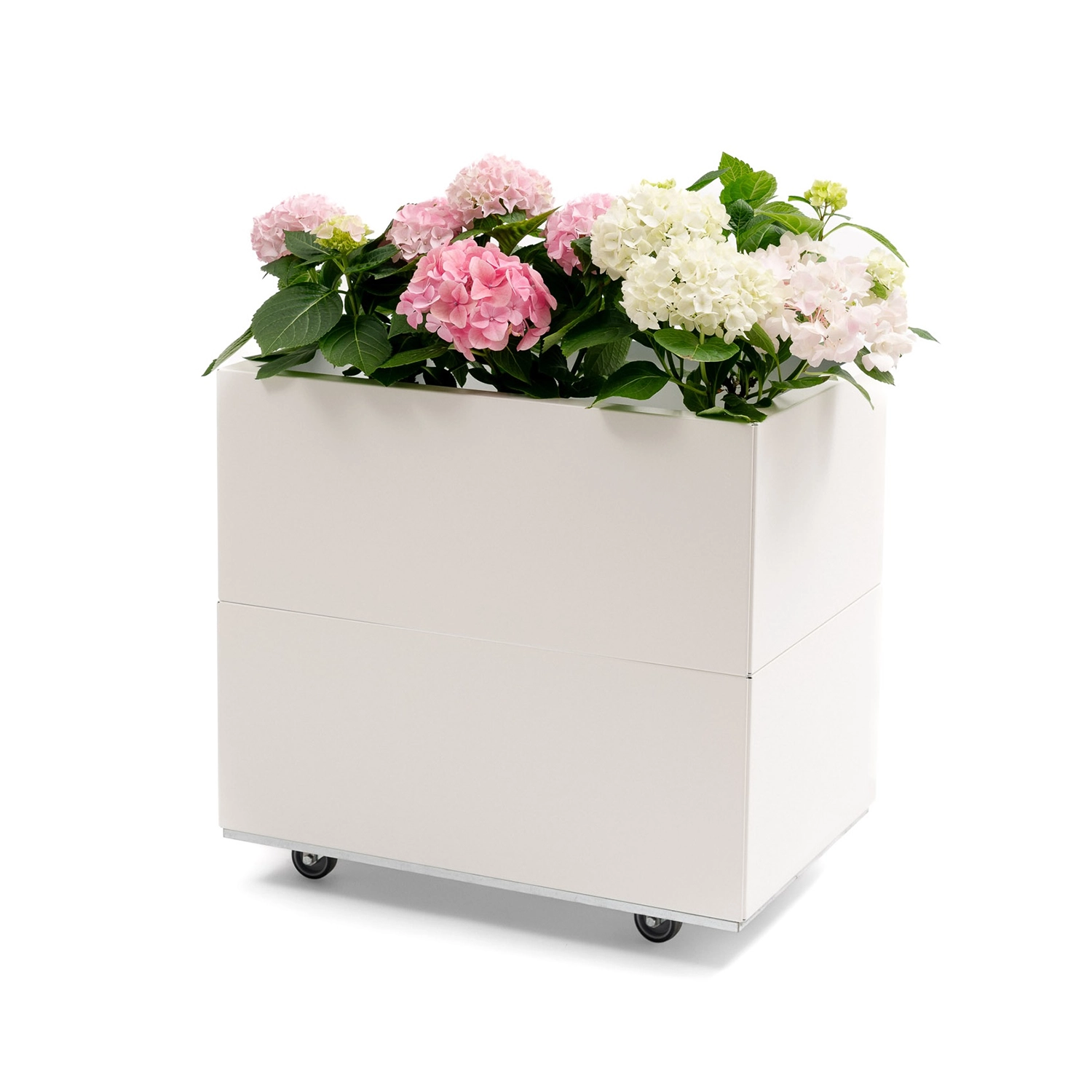 BEDD odlingslåda med ben/hjul - Vit, 60x40xH50 cm