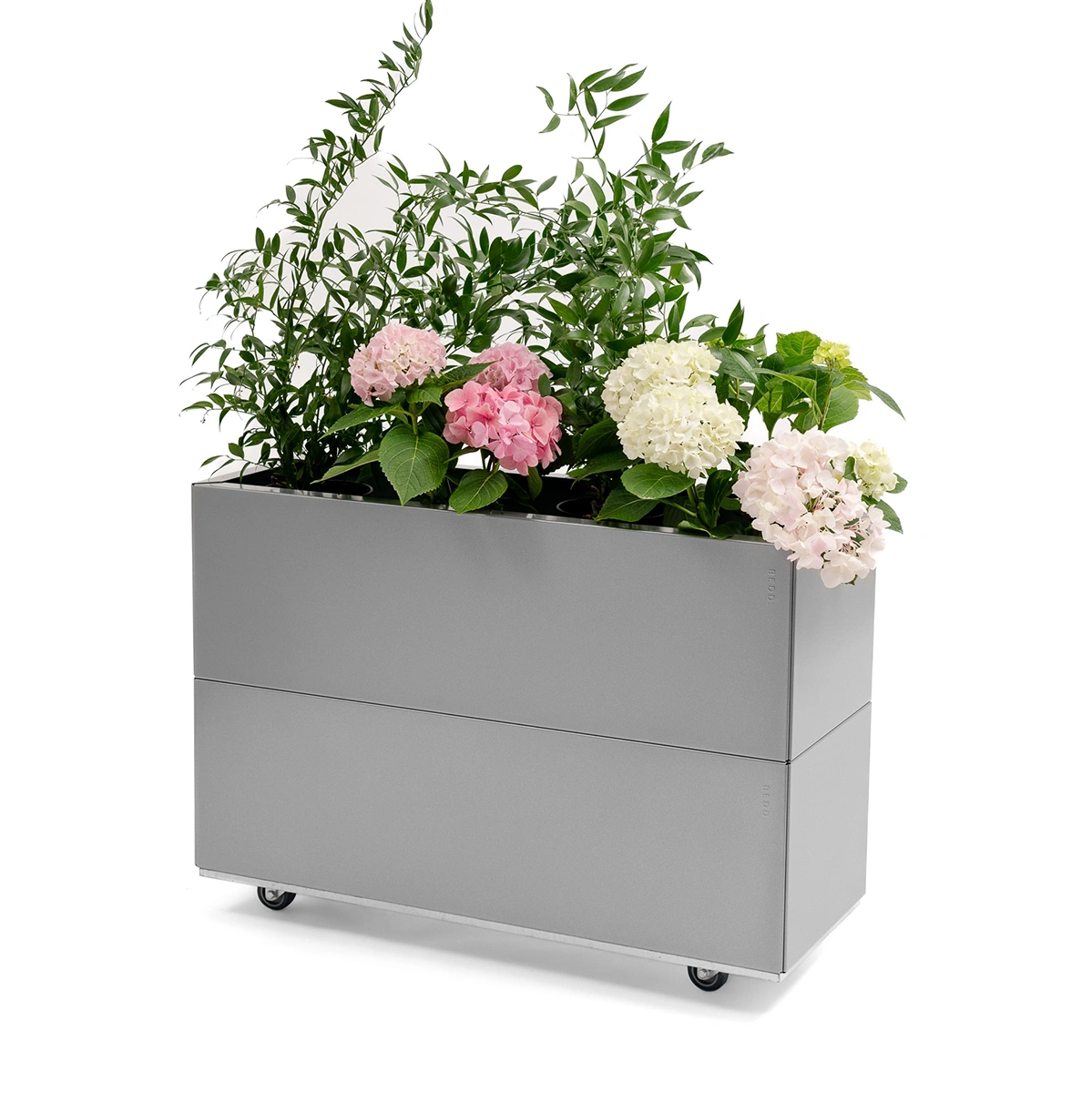 BEDD odlingslåda med ben/hjul - Grå, 80x30xH50 cm