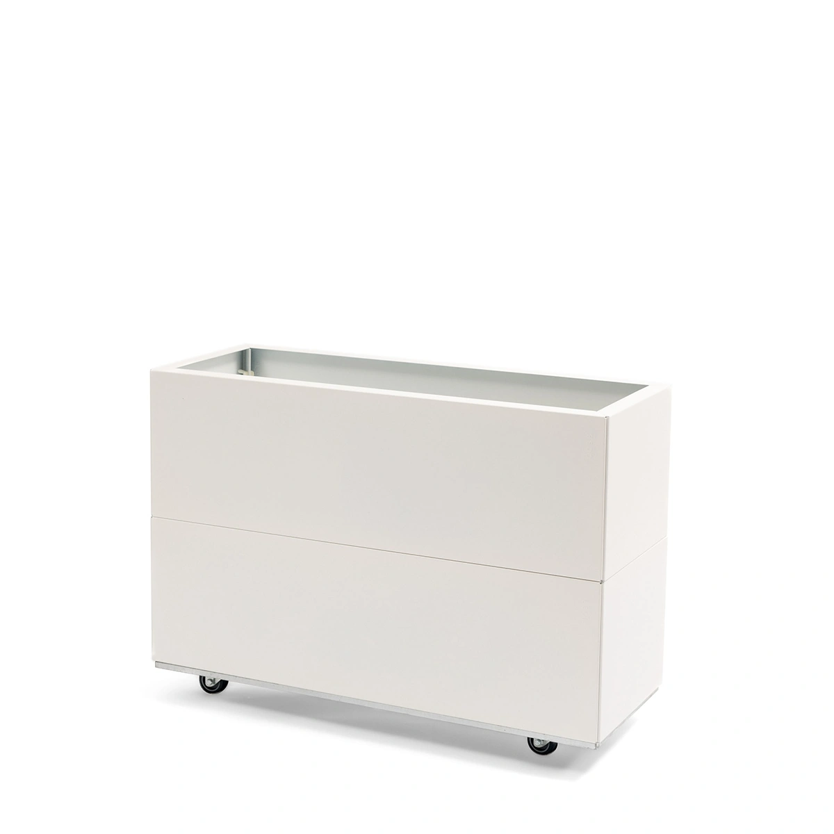 BEDD odlingslåda med ben/hjul - Vit, 80x30xH50 cm