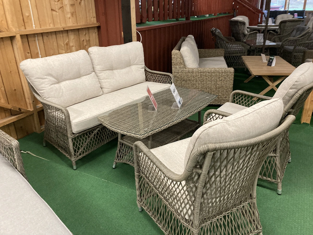 Fläder soffgrupp rustik