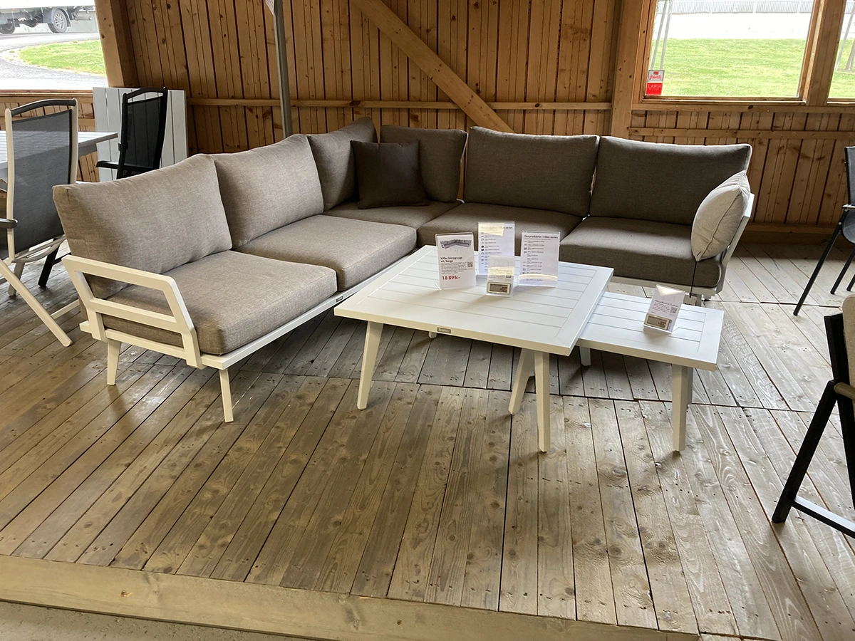 Villac hörngrupp vit/beige