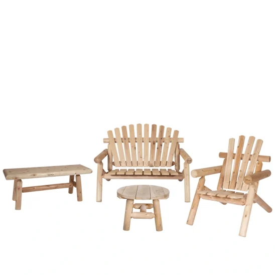 Log trädgårdsgrupp cederträ