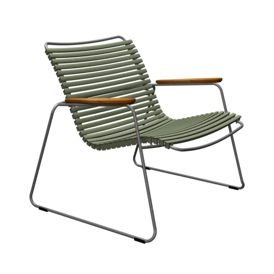 Houe Click Roomy loungefåtölj olivgrön