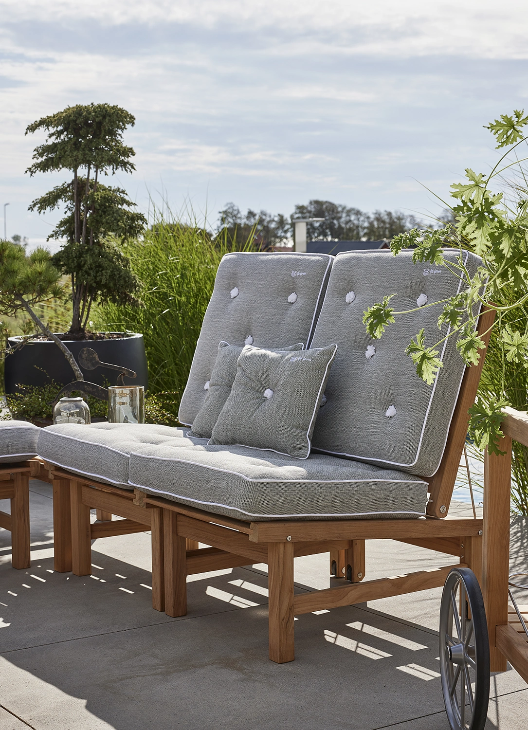 Modulsoffa 10 teak - byggbar