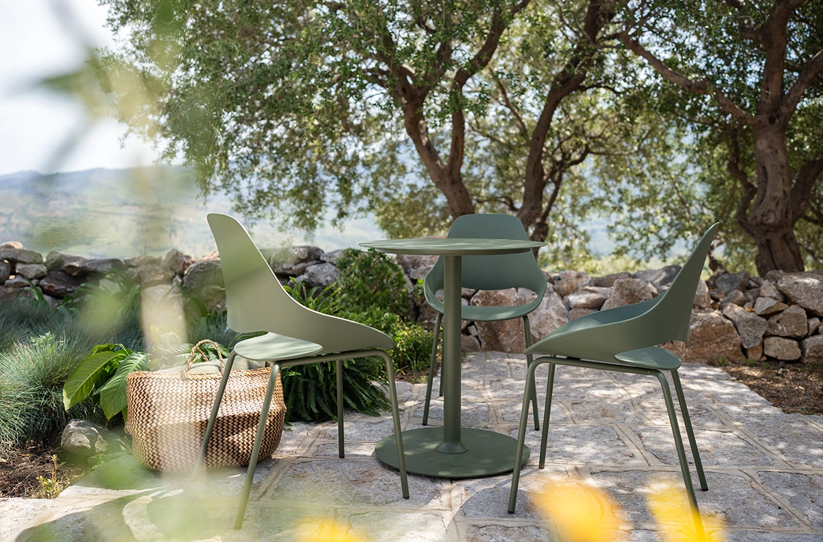 Falk matstol olivgrön