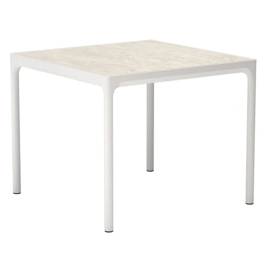 Houe Four keramikbord vit/shell 90x90 cm