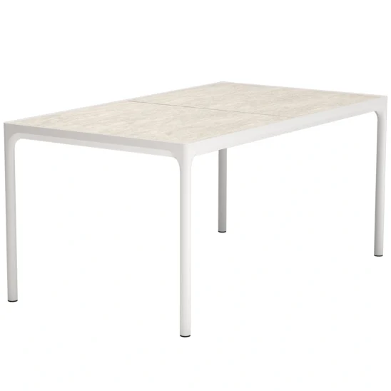 Houe Four keramikbord vit/shell 160x90 cm