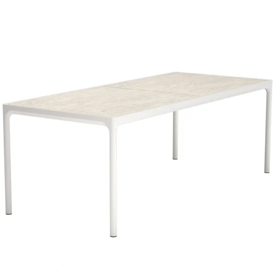 Houe Four keramikbord vit/shell 210x90 cm