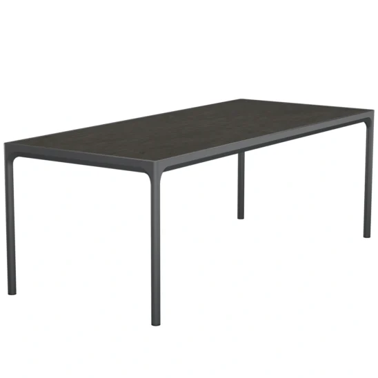 Houe Four keramikbord mörkgrå/grafit 210x90 cm