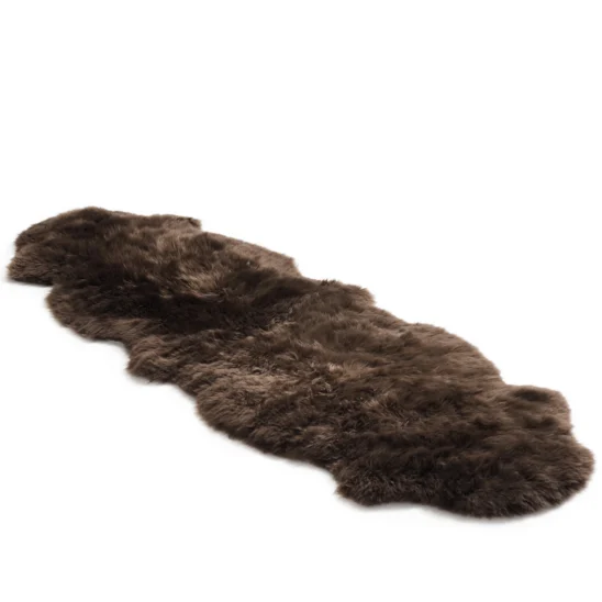 Vilma fårskinn brun - 180 cm
