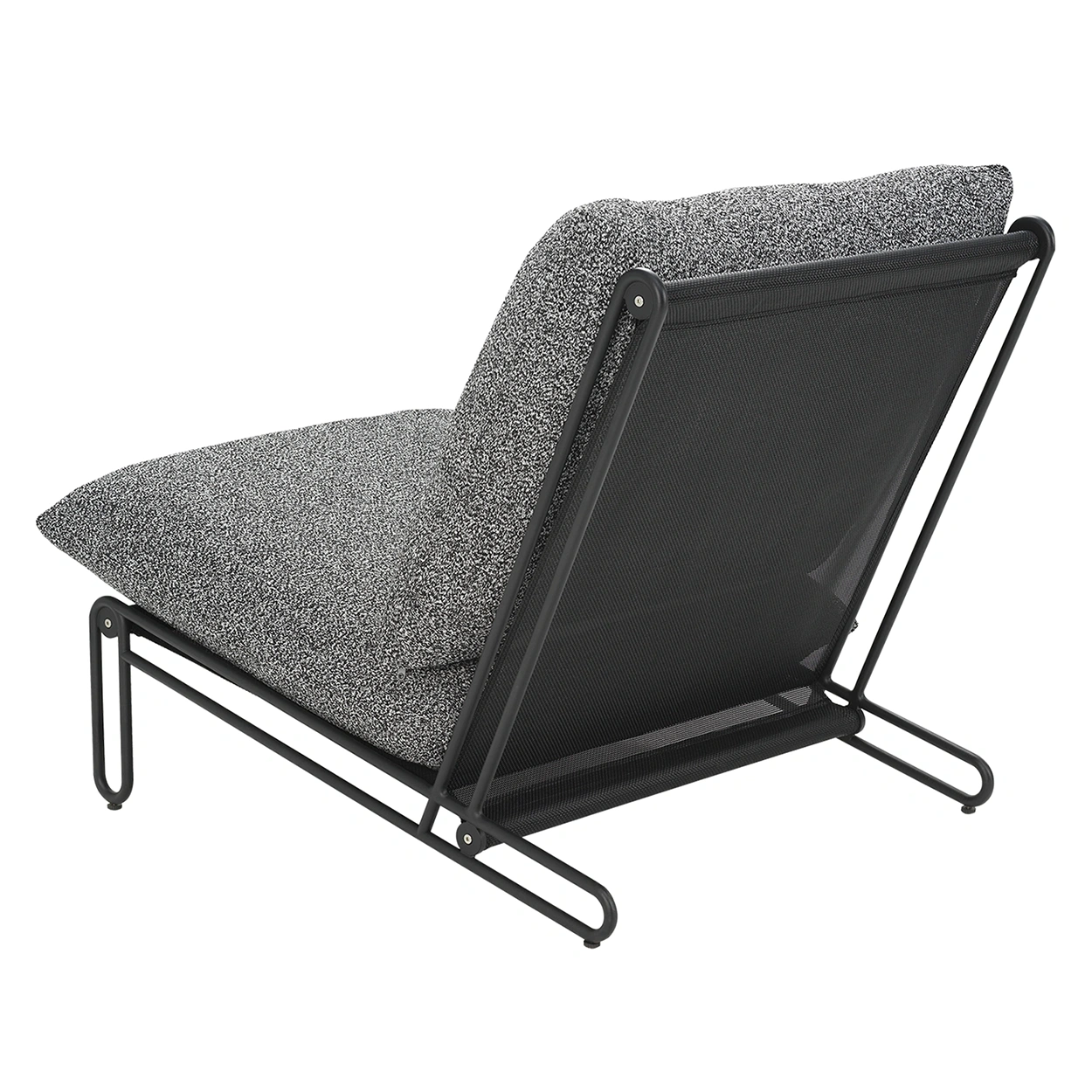 Blixt loungefåtölj svart/teddy antracit