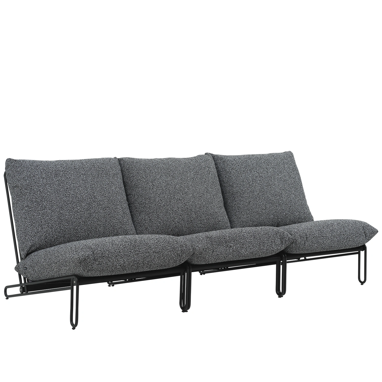 Blixt loungefåtölj svart/teddy antracit