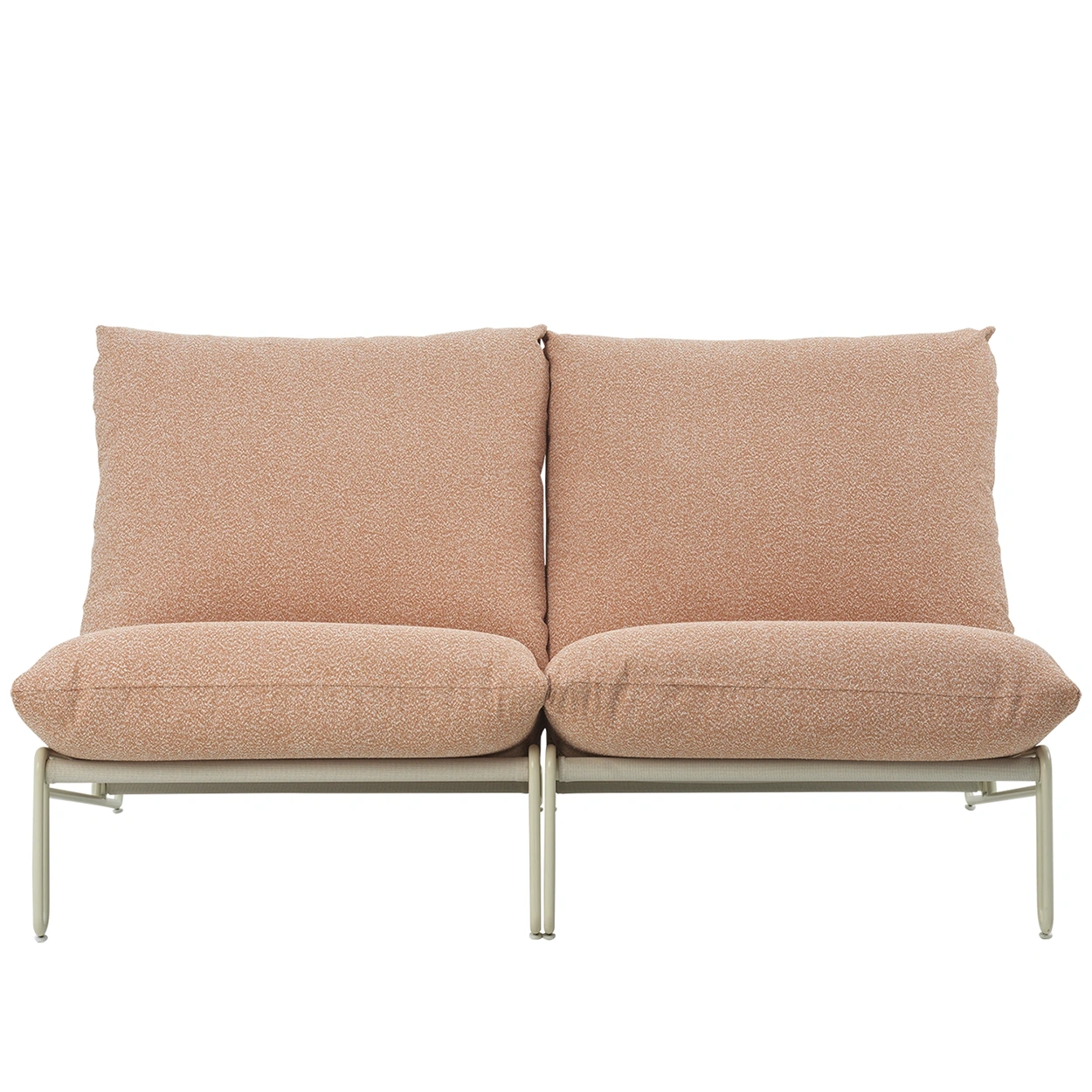 Blixt loungefåtölj pärlvit/teddy orange