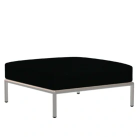 Level ottoman vit/alpingrön