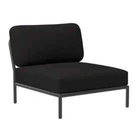 Level mittdel mörkgrå/char