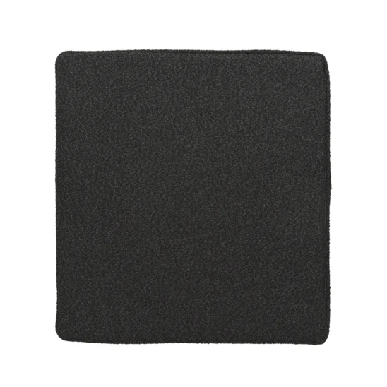 Frisk sittdyna - teddy svart, 43x41 cm