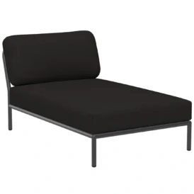 Level schäslong mörkgrå/char