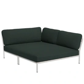 Level Cozy Corner höger vit/alpingrön