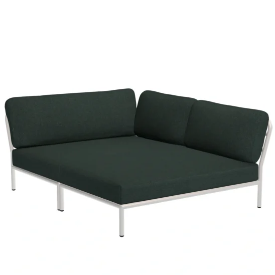 Houe Level Cozy Corner höger vit/alpingrön