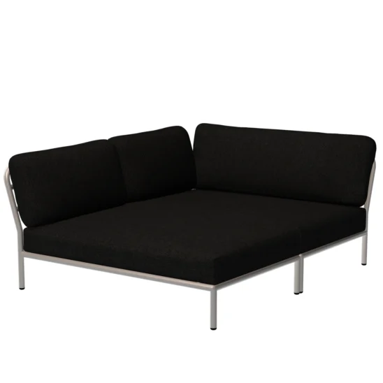 Houe Level Cozy Corner vänster vit/mörkgrå