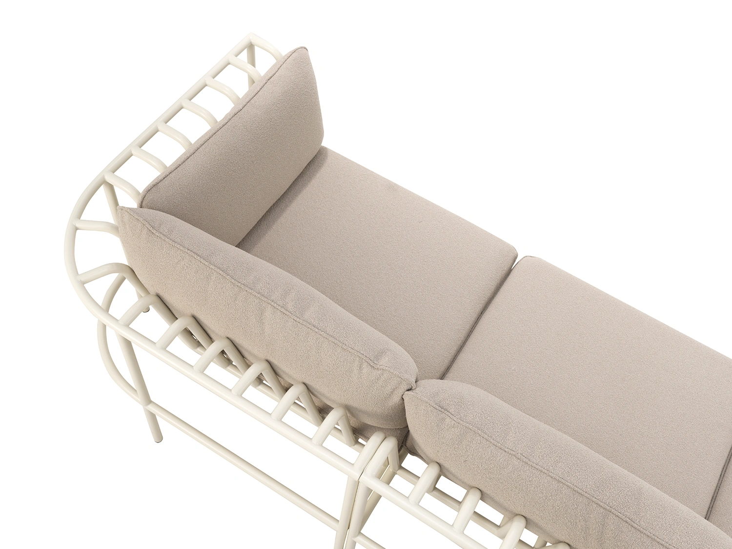 Collier 2-sitssoffa pärlvit/teddy beige