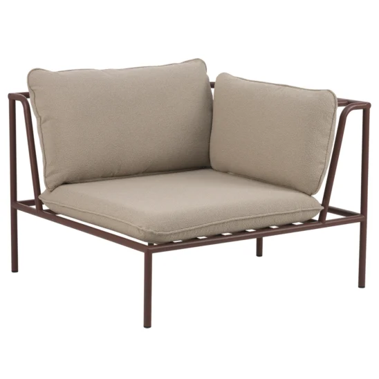 Collier avslutsmodul zin red/teddy beige