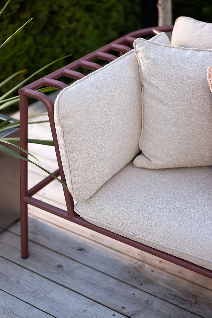 Collier 2-sitssoffa zin red/teddy beige