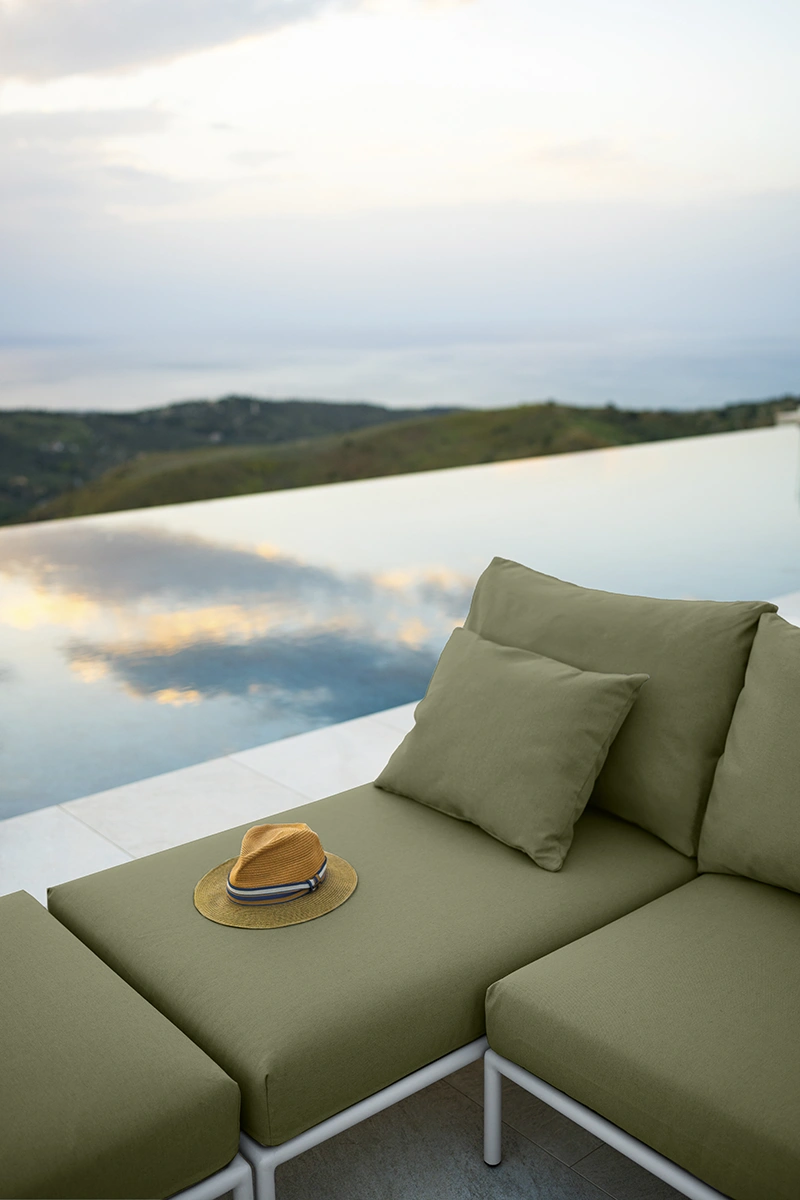 Level2 schäslong vit/leaf