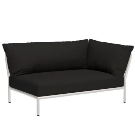 Level2 2-sitsdel höger vit/char