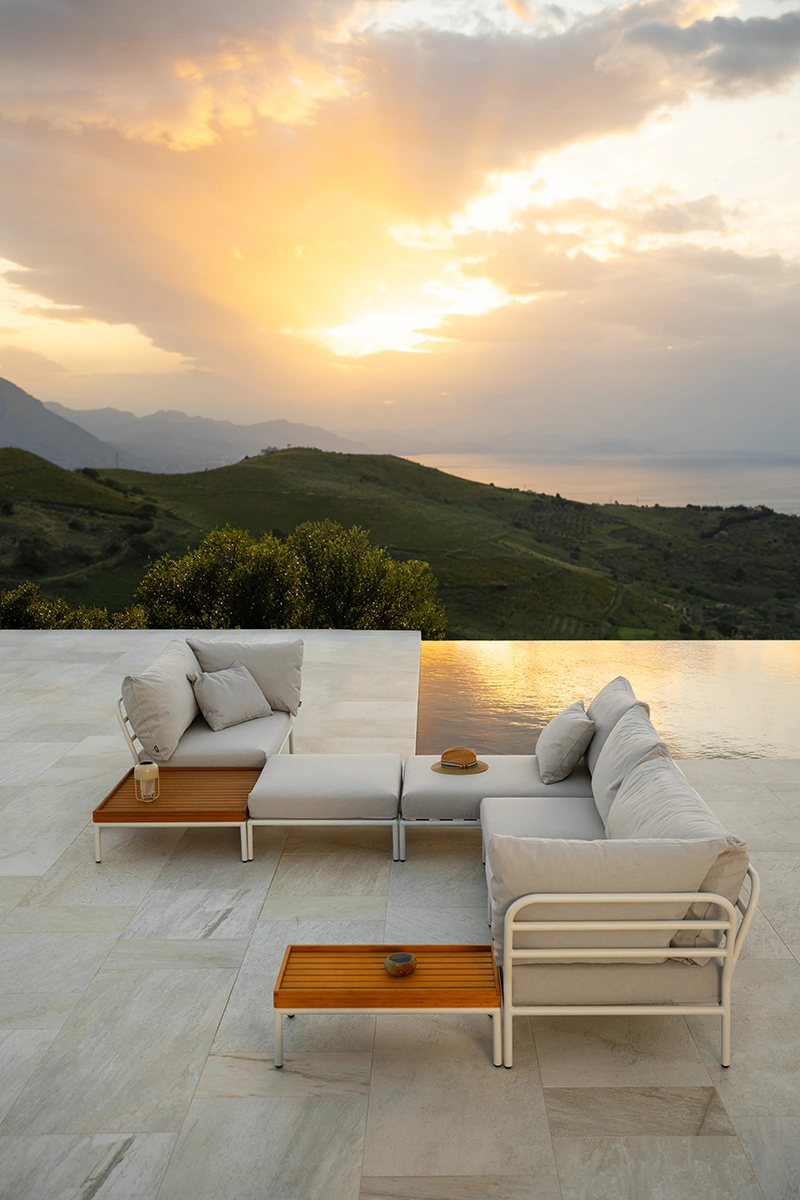 Level2 schäslong vit/ash