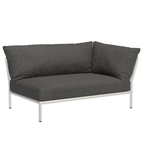 Houe Level2 2-sitsdel höger vit/mörkgrå