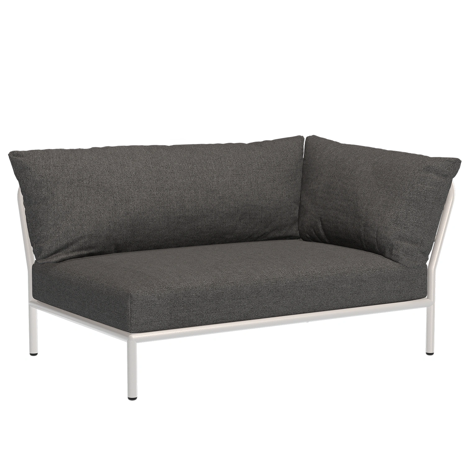 Houe Level2 2-sitsdel höger vit/mörkgrå
