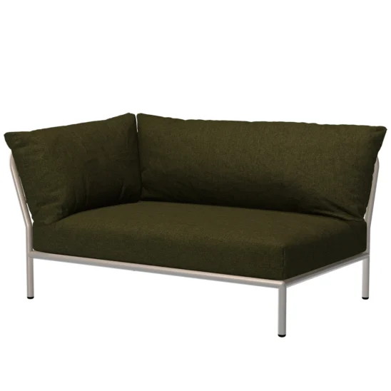 Houe Level2 2-sitsdel vänster vit/leaf