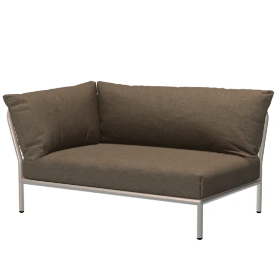 Houe Level2 2-sitsdel vänster vit/ash