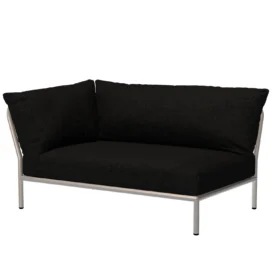 Level2 2-sitsdel vänster vit/mörkgrå