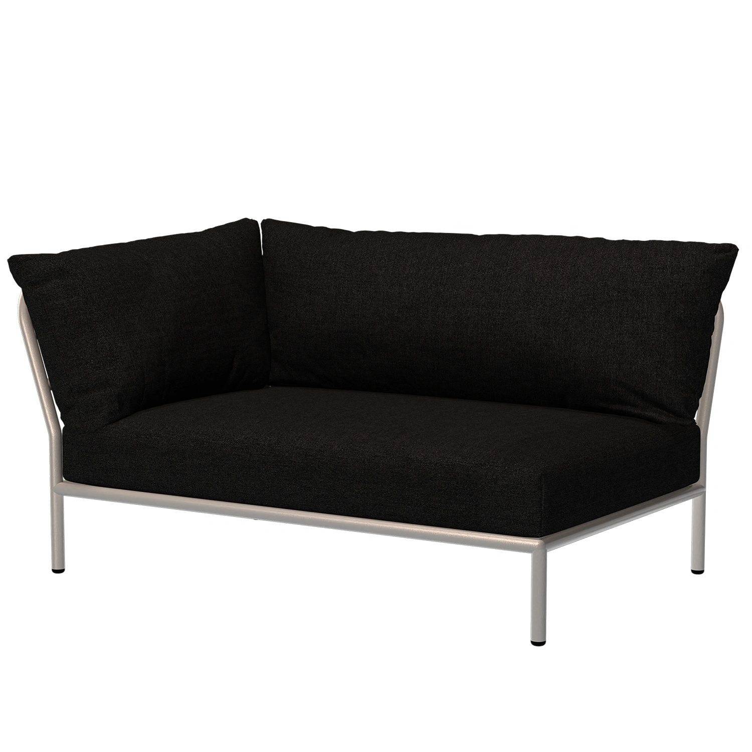 Houe Level2 2-sitsdel vänster vit/mörkgrå