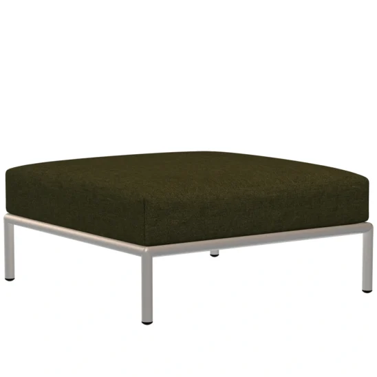 Houe Level2 ottoman vit/leaf