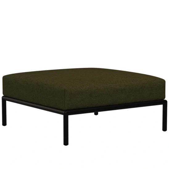 Houe Level2 ottoman mörkgrå/leaf