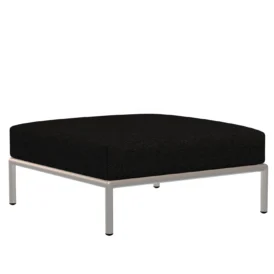 Level2 ottoman vit/mörkgrå