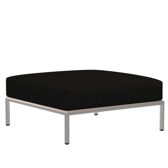 Houe Level2 ottoman vit/mörkgrå
